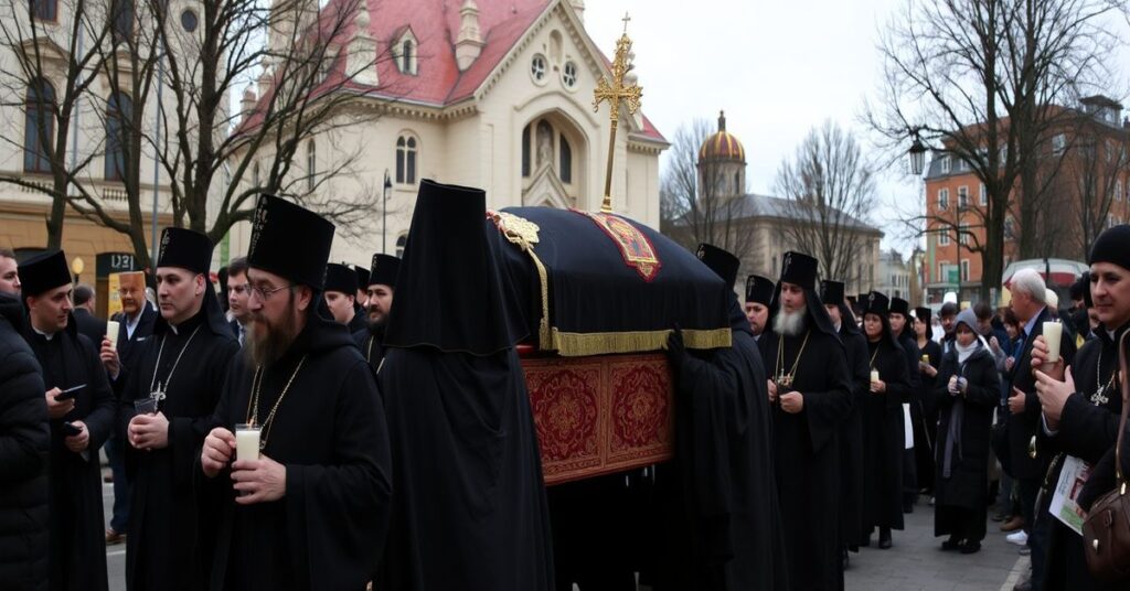 Pogrzeb patriarchy Eliasza II Kościoła Prawosławnego w Tbilisi