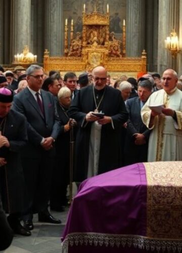 Pogrzeb kardynała Tscherriga - symbol apostazji posoborowej Pogrzeb kardynała Paula Emila Tscherriga w Bazylice Świętego Piotra z udziałem uzurpatora Leona XIV