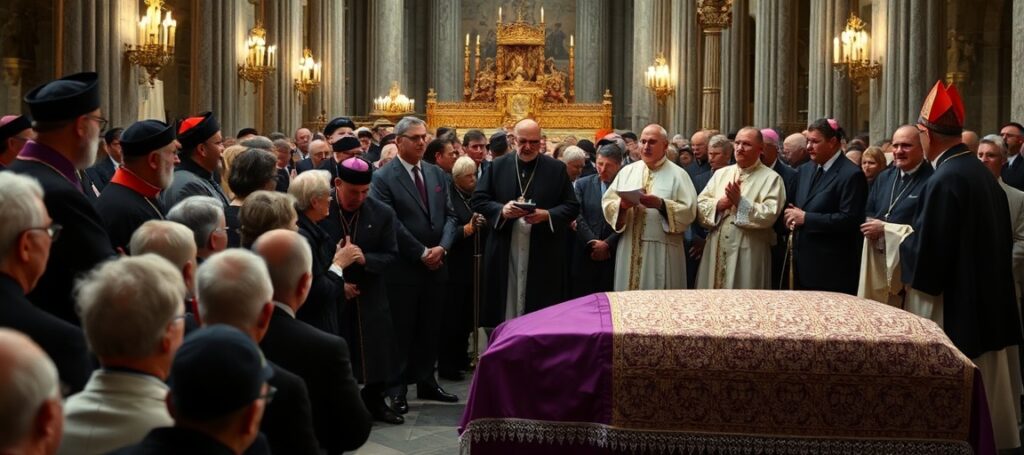 Pogrzeb kardynała Paula Emila Tscherriga w Bazylice Świętego Piotra z udziałem uzurpatora Leona XIV