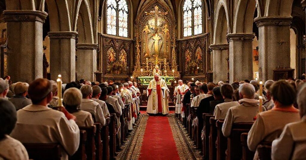 Portret biskupów polskiego i niemieckiego episkopatu podczas fałszywego gestu pojednania we Wrocławiu, 18 listopada 2025 r.