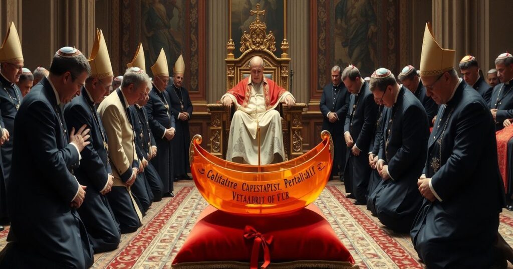 Polscy przedstawiciele mediów klęczą przed uzurpatorem Leonem XIV w Watykanie w 2026 roku