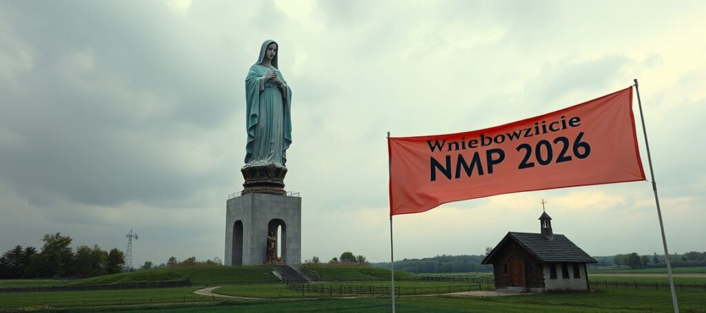 Kontrowersyjny pomnik Matki Bożej w Konotopiu - monumentalna statua w budowie