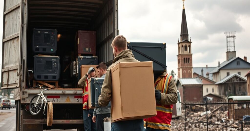 Scena pomocy humanitarnej Polaków dla Kijowa bez wymiaru duchowego