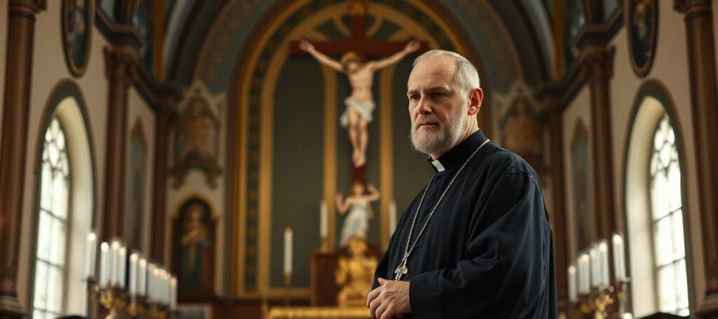 O. Paweł Bucki SJ w sanktuarium św. Andrzeja Boboli w Warszawie