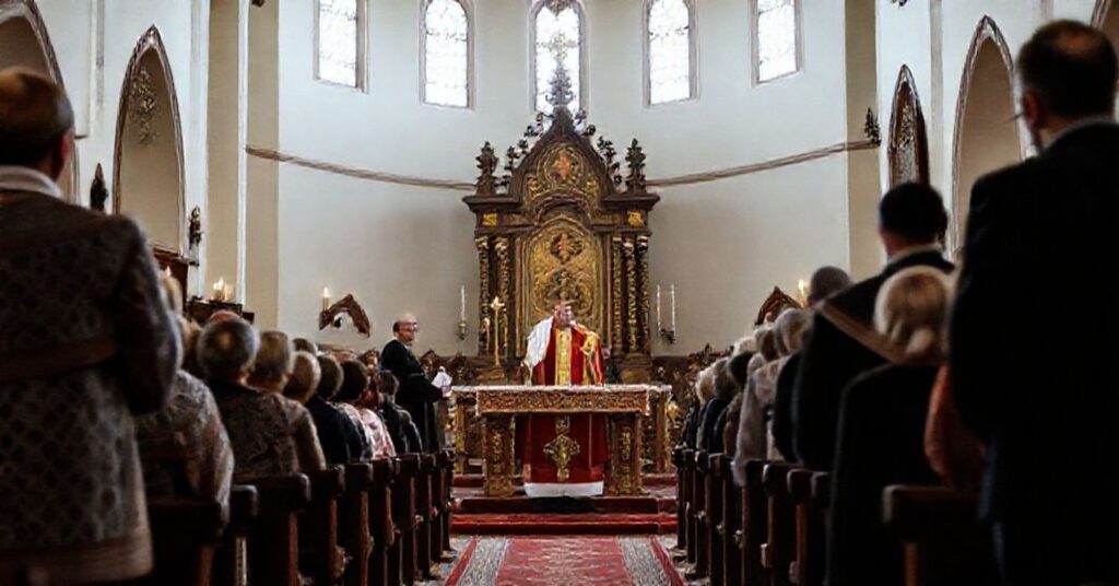 Sobór poświęcenia ikonostasu w bydgoskiej parafii greckokatolickiej św. Michała Archanioła pod przewodnictwem Włodzimierza Juszczaka
