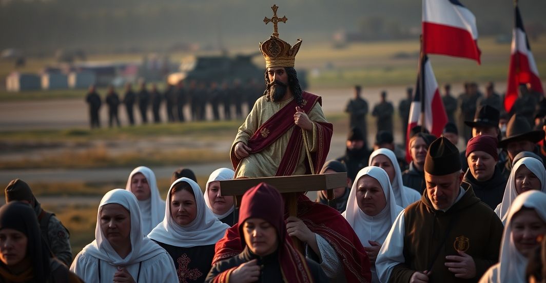 Powrót Polski do katolickiej tożsamości: procesja ku Chrystusowi Królowi w obecności amerykańskich wojsk