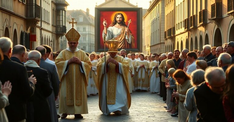 Powrót do integralnego panowania Chrystusa Króla w tradycyjnym procesji katolickiej