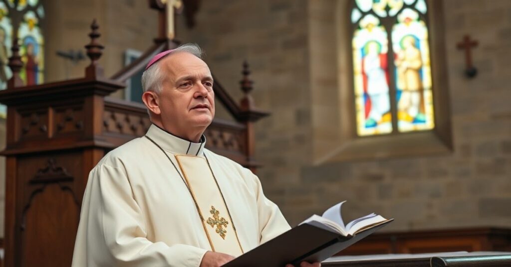 Książę w tradycyjnych szatach kościelnych przypomina o prawdziwym nauczaniu Kościoła