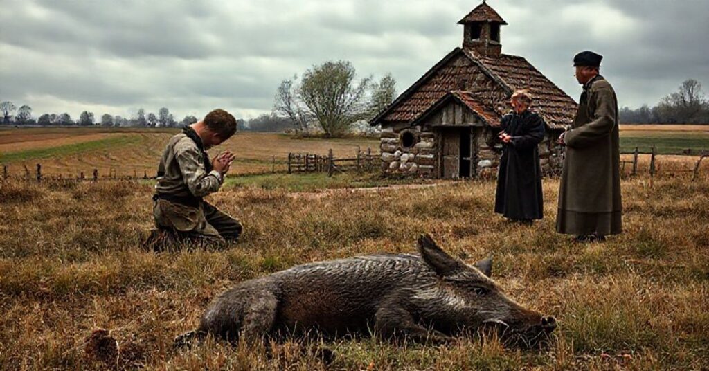 Prawdziwa fotografia przedstawiająca polskie rolnictwo w obliczu wyzwań duchowych i naturalnych.
