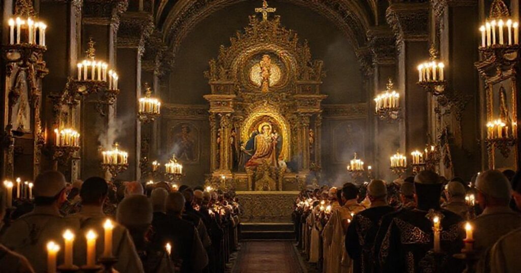 Prawosławnica uroczystość Wprowadzenia Bogurodzicy do Świątyni w schizmie prawosławnej tradycji.