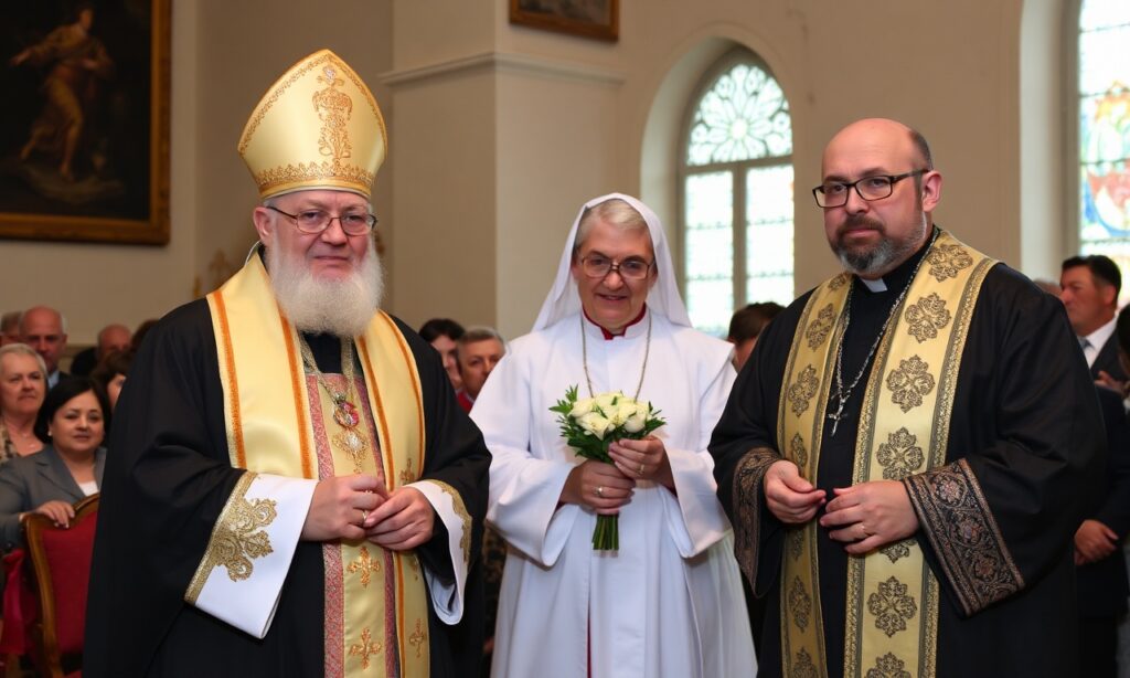 Kardynał Pietro Parolin i prefekt Paolo Ruffini prezentują książkę Roberta Prevosta w Papieskim Instytucie Patrystycznym Augustinianum