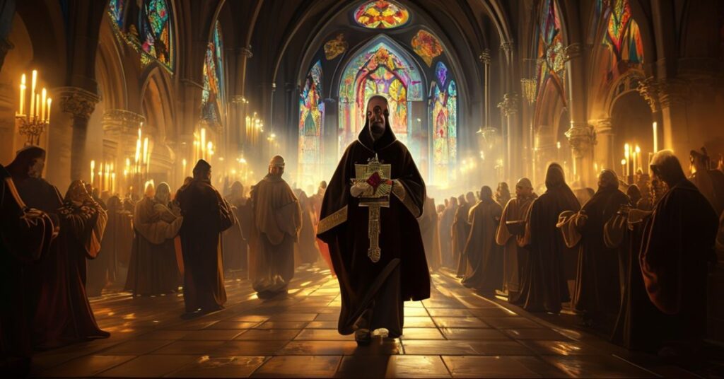 Procesja z obrazem Jezusa Miłosiernego w diecezji sandomierskiej pod przewodnictwem biskupa Krzysztofa Nitkiewicza.