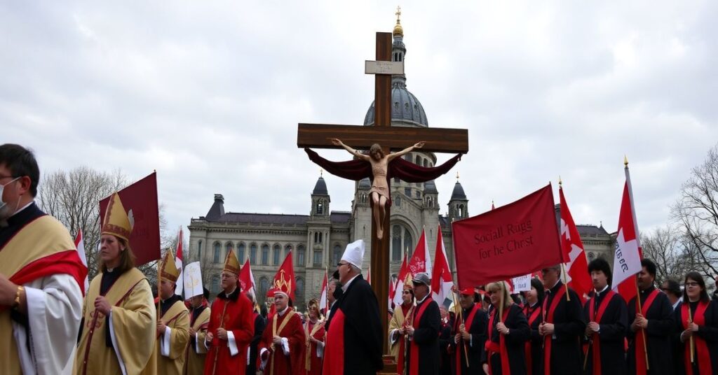 Procesja katolicka w Ottawie przeciwko ustawie C-9