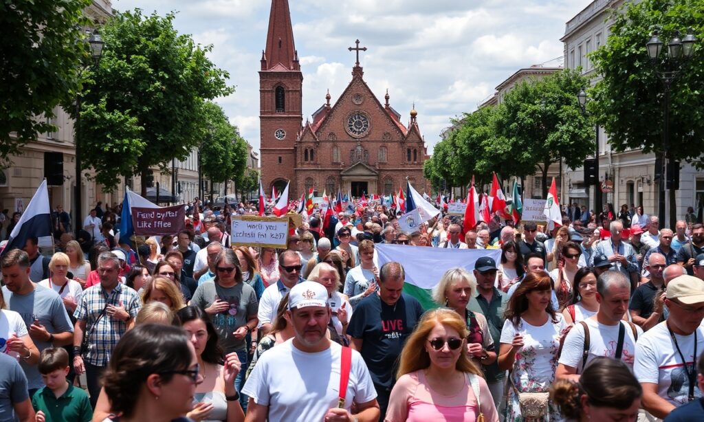 Procesja w Gdańsku podczas V Festiwalu dla Życia i XIV Marszu dla Życia i Rodziny 21 czerwca 2026 roku