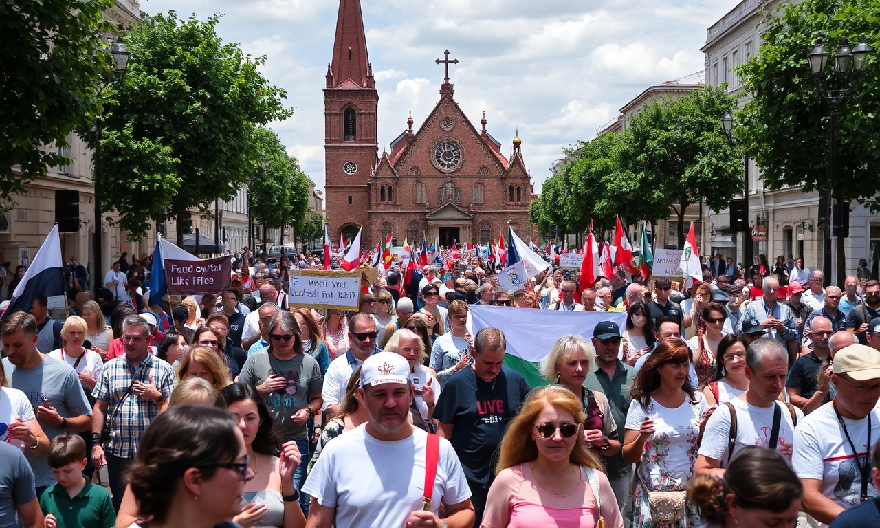 Procesja w Gdańsku podczas V Festiwalu dla Życia i XIV Marszu dla Życia i Rodziny 21 czerwca 2026 roku