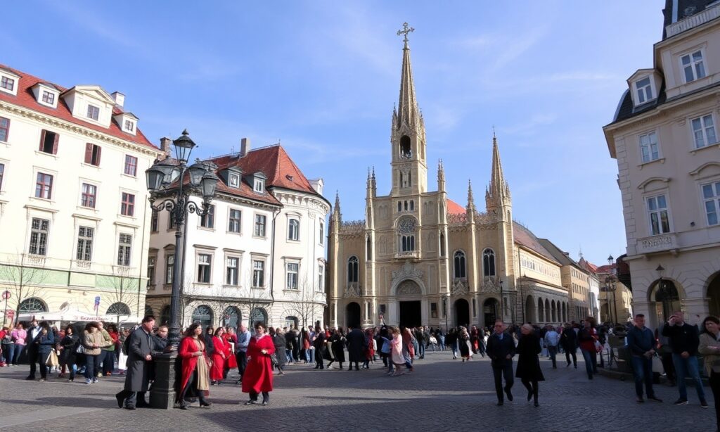 Kardynał Domenico Battaglia prowadzi procesję z relikwiami św. Januarego w Neapolu podczas przygotowań do wizyty uzurpatora Leona XIV.