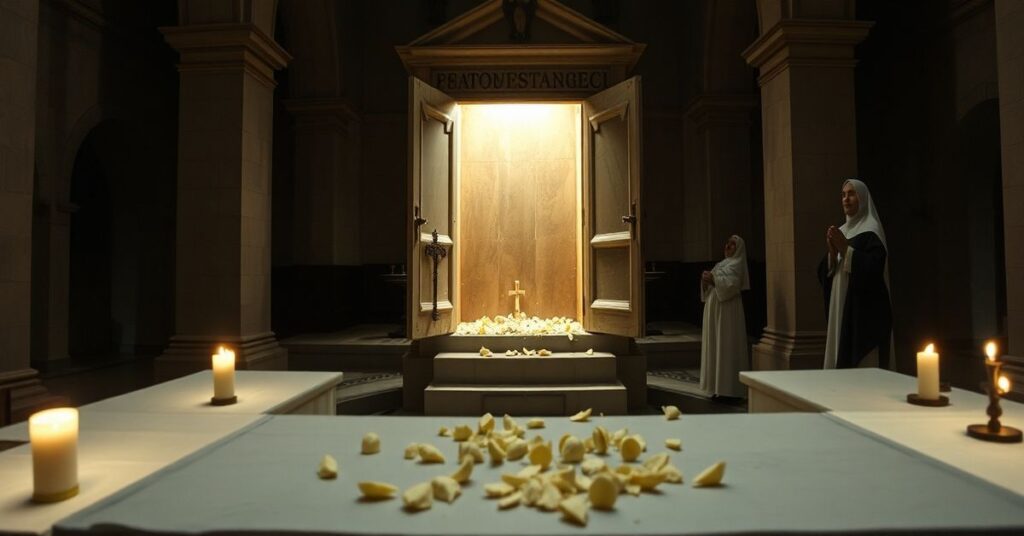 Wizja wyłamania tabernakulum i kradzieży Najświętszego Sakramentu w klasztorze w Valladolid.