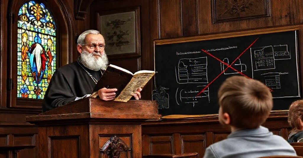 Pogrzebanie darwinizmu przez katolicki naukowiec w tradycyjnym kościelnym środowisku