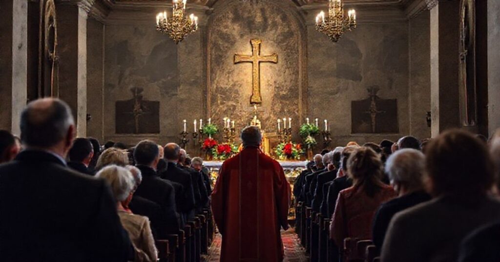 Pseudo-liturgia w Mauzoleum Martyrologii Wsi Polskich podczas Zaduszek Michniowskich - brak nadprzyrodzonej wymowy.