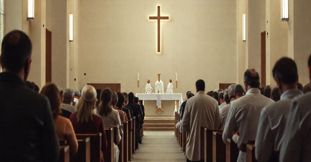 Pseudo-katolicka Msza w nowoczesnym kościele na Uniwersytecie Warmińsko-Mazurskim