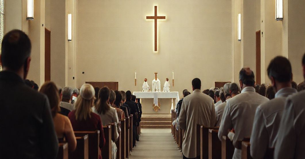 Pseudo-katolicka Msza w nowoczesnym kościele na Uniwersytecie Warmińsko-Mazurskim