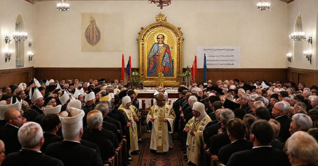 Uroczystość 25-lecia schizmatyckiej pseudodiecezji buczackiej UKGK z udziałem Sviatoslava Shevchuka i Dmytra Hryhoraka.