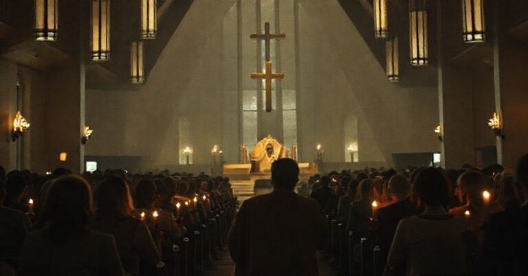 Ciemny spektakl pseudo-liturgiczny w Narodowym Sanktuarium w Champion z Tony'ego Stephensa