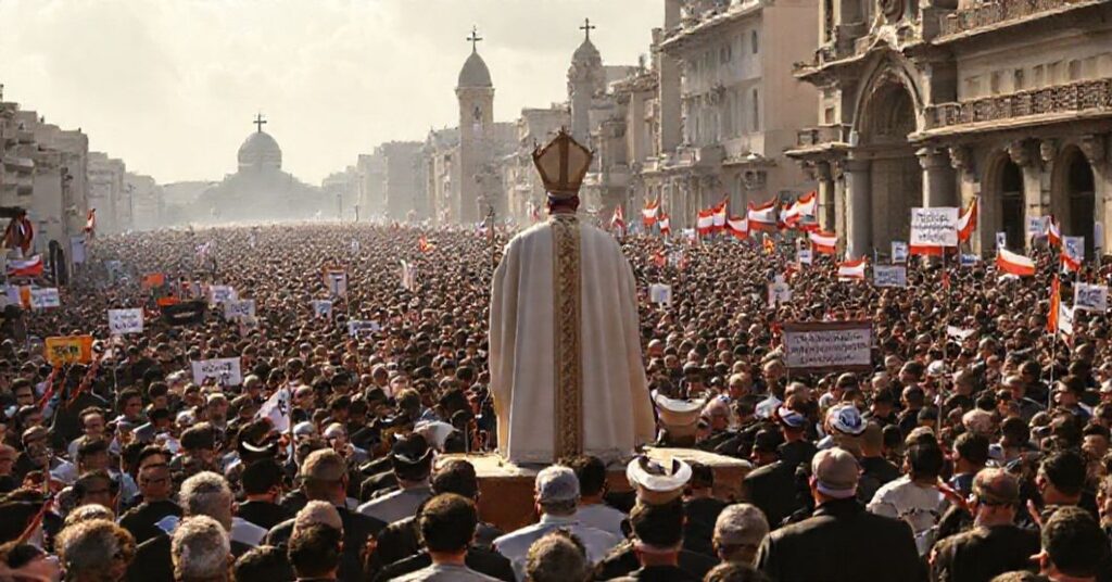 Pseudopapieska ceremonia synkretyzmu w Bejrucie w 2025 roku