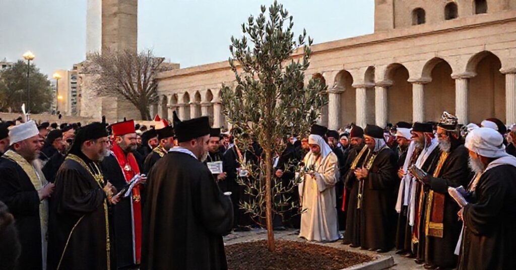 Pseudopapież Leon XIV na ekumenicznym zgromadzeniu w Bejrucie z liderami religijnymi