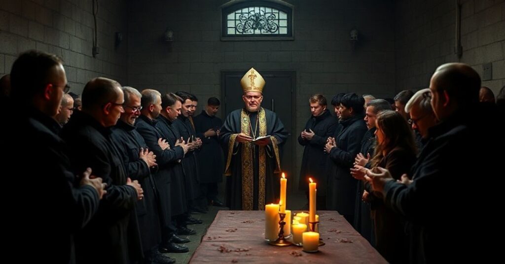 Wiecej jakościowego zdjęcia psevdo-pasterki z udziałem "bpa" Jacka Kicińskiego w wrocławskim więzieniu