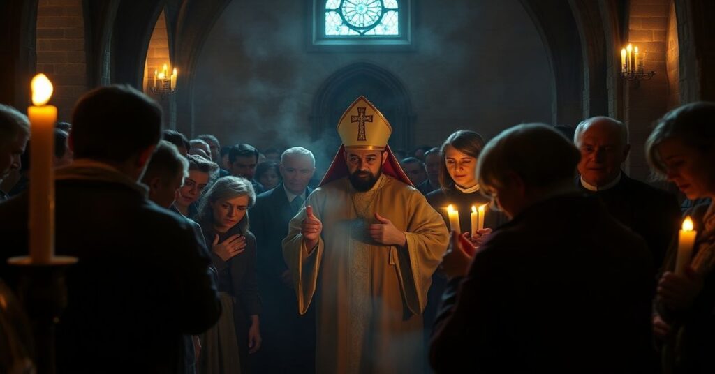 Prawosławna liturgia paschalna w Bydgoszczy – schizmatica wierni pod kierunkiem 'ks.' Mariana Radziwona