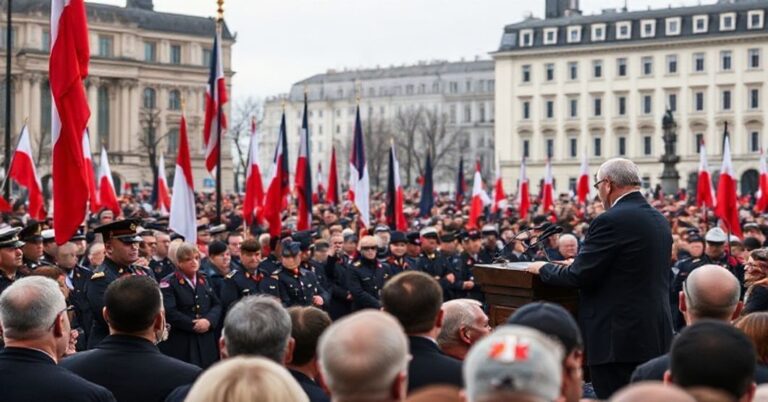 Uroczystości 107. rocznicy Niepodległości w Warszawie. Prezydent Karol Nawrocki przemawia na Placu Piłsudskiego bez odniesienia do Chrystusa Krała.