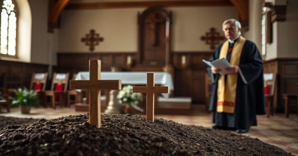 Koncyliaarne puste modlitwy nad grobem Barbary Wętkowskiej - brak prawdziwej katolickiej tradycji pogrzebowej