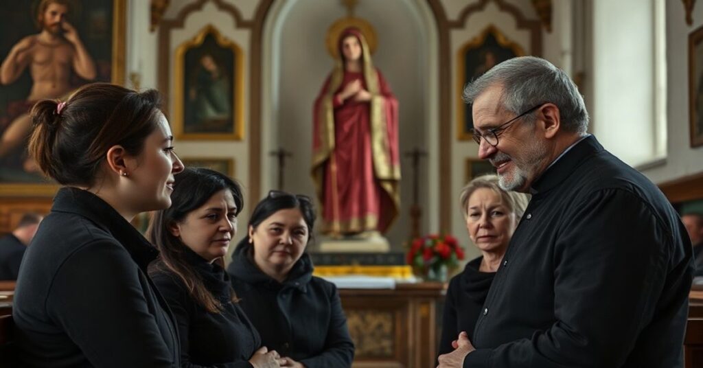 Griewna rodzina w Crans-Montana otrzymuje powierzchowne pocieszenie od fałszywego przywódcy religijnego