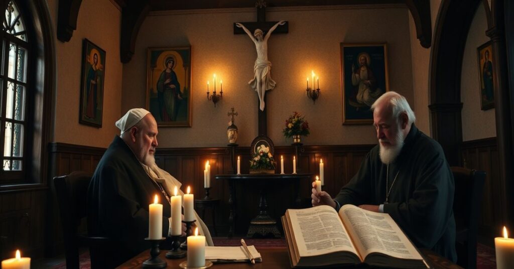 Sobótni pokój rekolekcyjny z "papieżem" Leonem XIV i biskupem Erykiem Vardenem podczas nabożeństw wielkopostnych