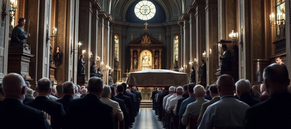 Relikwie błogosławionego Stefana Wyszyńskiego w procesji w bazylice Matki Bożej na Zatybrzu w Rzymie