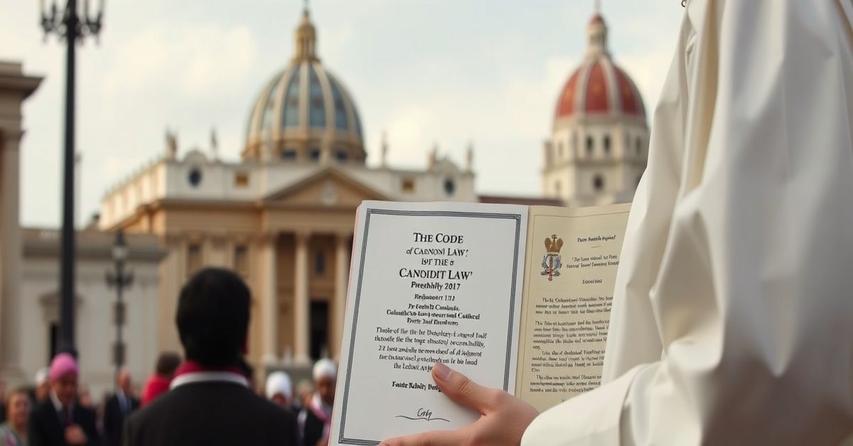 Obraz przedstawiający tradycyjne katolicke ujęcie rezygnacji Benedykta XVI w 2013 roku z naciskiem na Bazylikę św. Piotra i budynek IOR w tle.