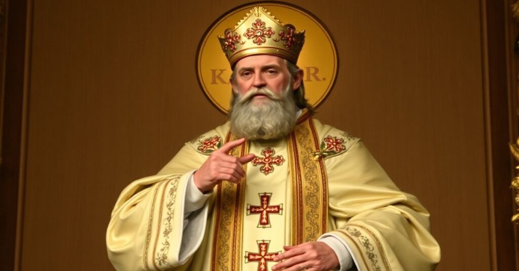 Robert Prevost 'Leona XIV' na loggi Bazyliki św. Piotra podczas orędzia 'Urbi et Orbi' w Wielkanoc 2026