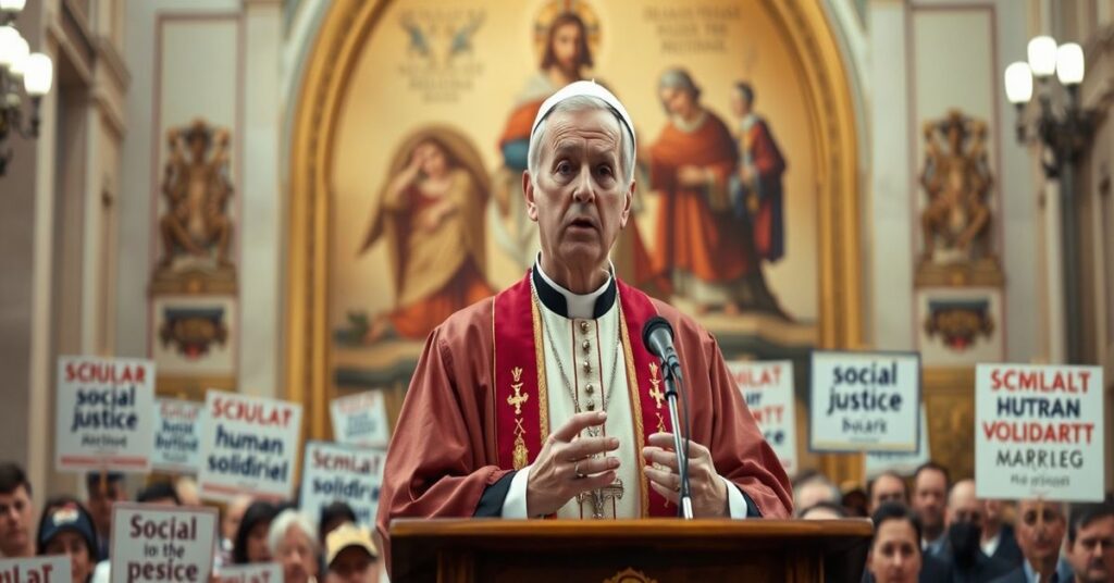 Robert Prevost (Leon XIV) podczas modlitwy Anioł Pański na Placu św. Piotra, rozpowszechnia modernistyczne błędy.