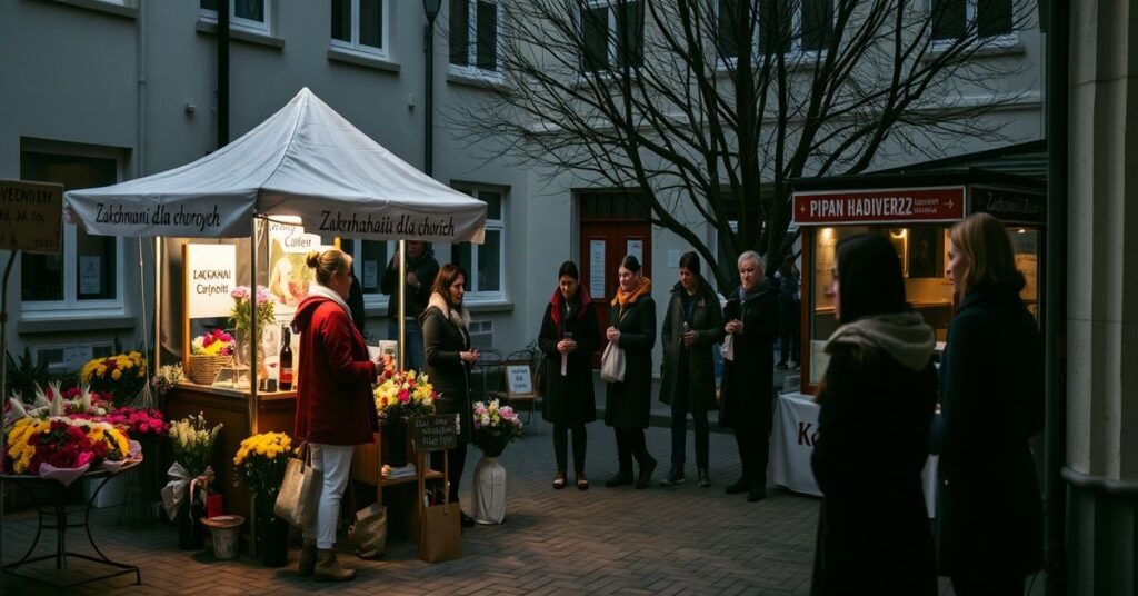 Solemne zdjęcie akcji "Zakochani dla chorych" organizowanej przez Szkolne Koło Caritas w Rzepinie.