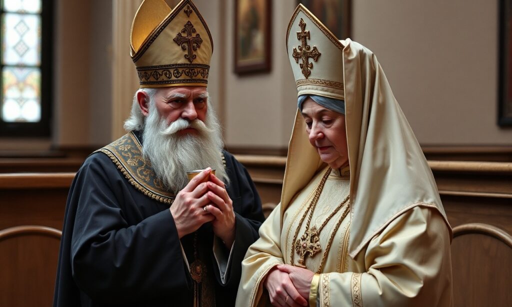 Starając się siedziactysta katolik czytający orzeczenie Sądu Najwyższego Marylandu w Baltimore