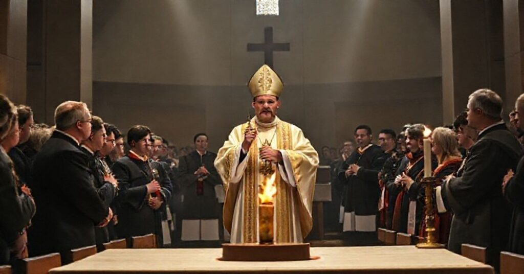 Krytyczne przedstawienie ekumenicznego rytuału z Betlejemskim Światełkiem Pokoju w Sandomierzu z udziałem fałszywego biskupa Nitkiewicza i harcerzy ZHP