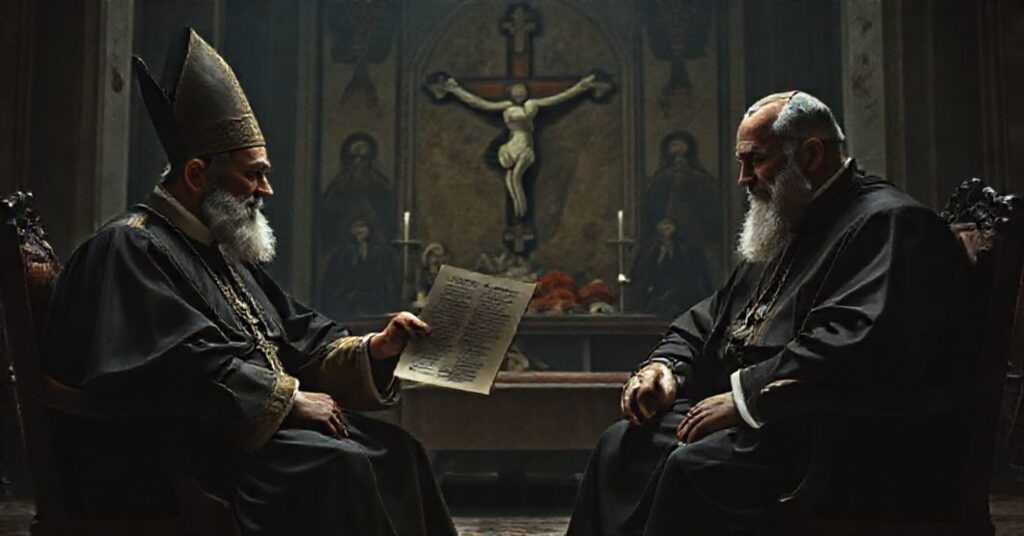 Spotkanie "biskupa" Athanazego Schneidera z uzurpatorem Leonem Prevostem w sennym wnętrzu Watykanu