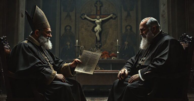 Spotkanie "biskupa" Athanazego Schneidera z uzurpatorem Leonem Prevostem w sennym wnętrzu Watykanu