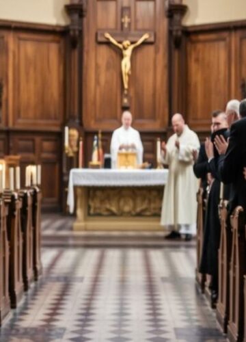 Modlitwa tradycyjnych katolików podczas Kongresu Miłosierdzia w Wilnie Sedevacantystyczna modlitwa w tradycyjnym kościele w Wilnie przed obrazem Miłosiernego Jezusa podczas Światowego Kongresu Miłosierdzia