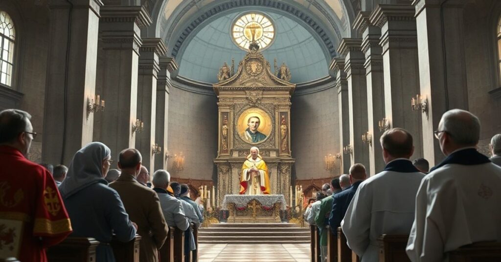 Sedevacantystyczni katolicy obserwują kontrowersyjne obchody jubileuszowe św. Bogumiła w bazylice w Uniejowie, podkreślając braki teologiczne i doktrynalne w posoborowych strukturach.