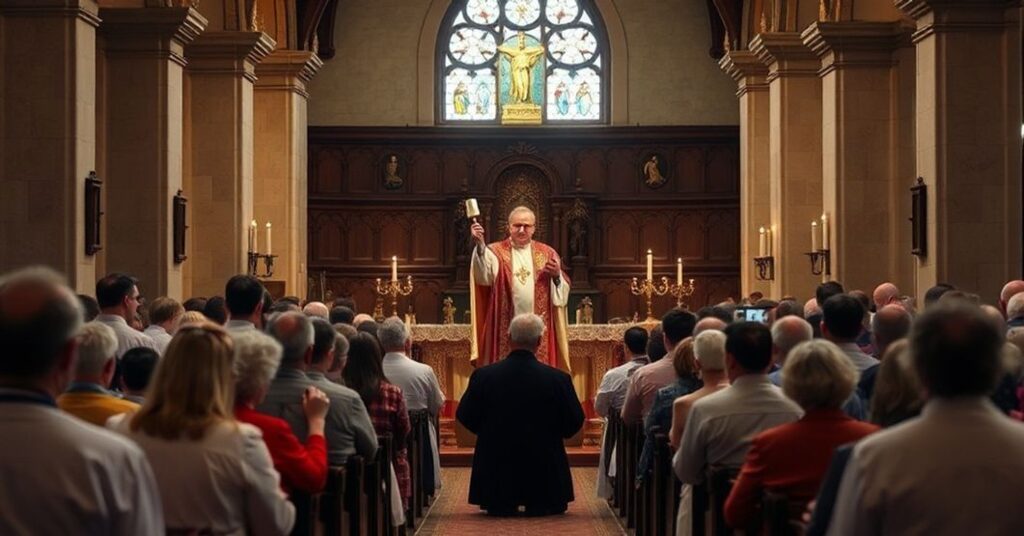 Sobótni sedewakantysta celebruje prawdziwą Ofiarę Kalwarii w tradycyjnym kościele.