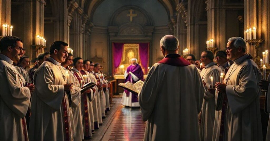 Grupa tradycyjnych kapłanów w rzymskim kościele, symbolizujących walkę o prawdziwą wiarę katolicką.