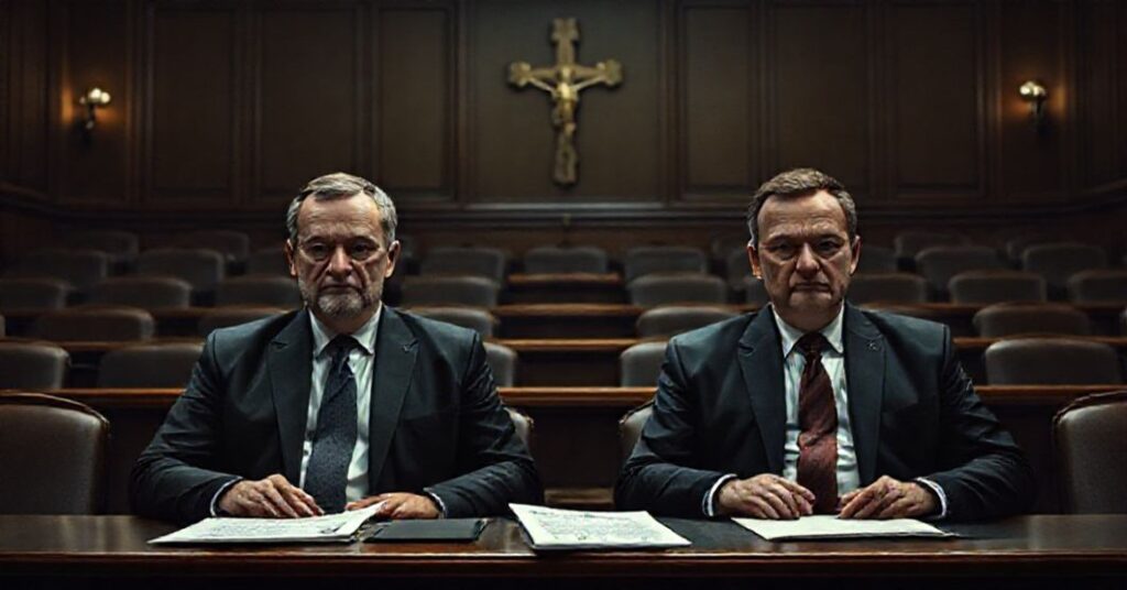 Szymon Hołownia i Włodzimierz Czarzasty w Sejmie, symbolizujący ich ignorancję w sprawach życia i śmierci