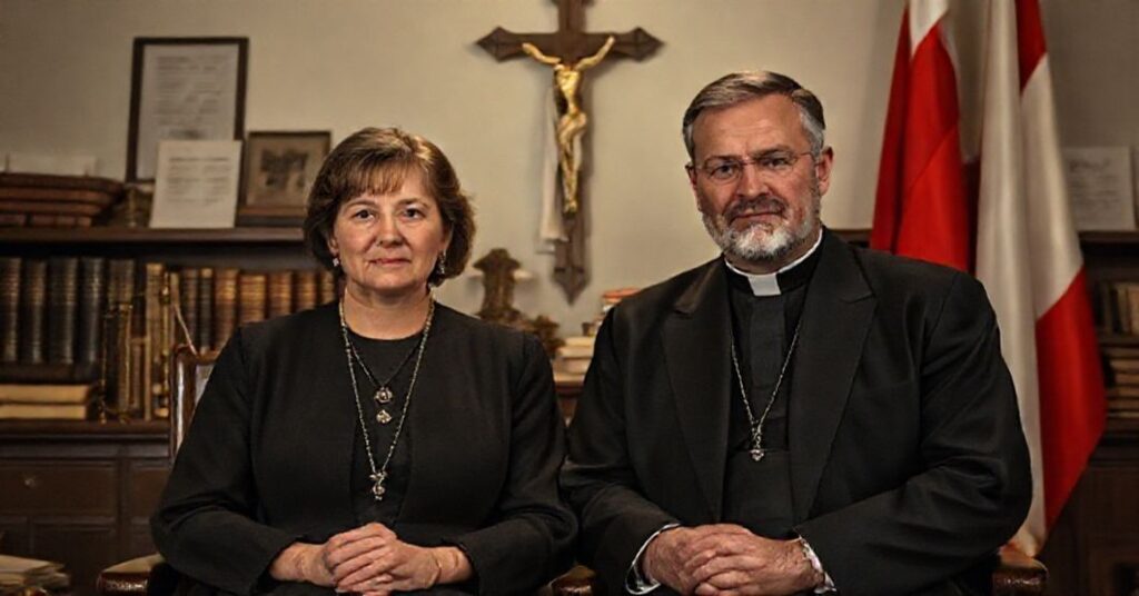 Portret Marii Kurowskiej i Michała Wójcika na tle skandalu Funduszu Sprawiedliwości